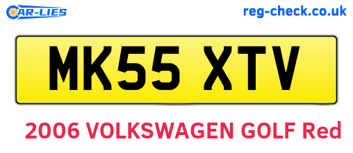 MK55XTV are the vehicle registration plates.