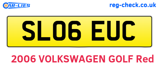 SL06EUC are the vehicle registration plates.