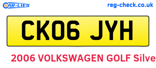 CK06JYH are the vehicle registration plates.