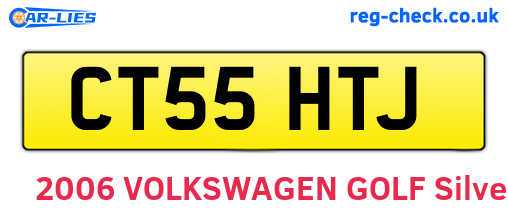 CT55HTJ are the vehicle registration plates.