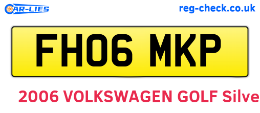FH06MKP are the vehicle registration plates.