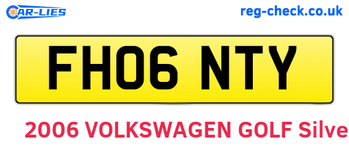FH06NTY are the vehicle registration plates.