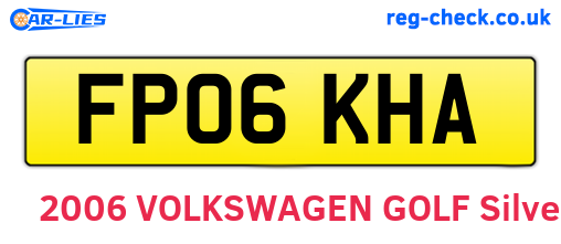 FP06KHA are the vehicle registration plates.
