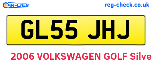 GL55JHJ are the vehicle registration plates.