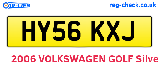 HY56KXJ are the vehicle registration plates.