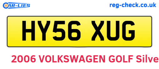 HY56XUG are the vehicle registration plates.