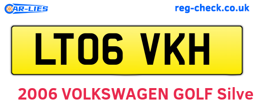 LT06VKH are the vehicle registration plates.