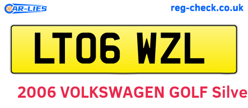 LT06WZL are the vehicle registration plates.
