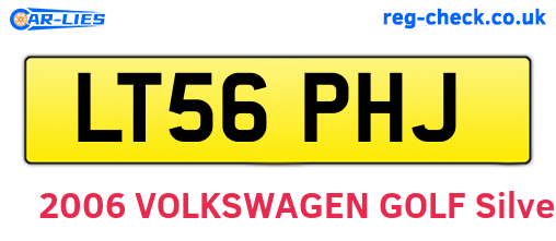 LT56PHJ are the vehicle registration plates.