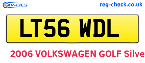 LT56WDL are the vehicle registration plates.