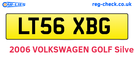LT56XBG are the vehicle registration plates.