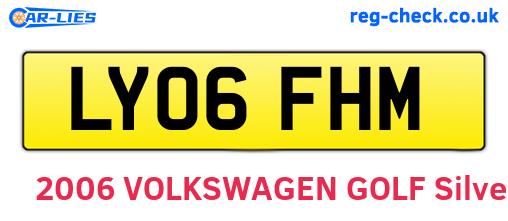 LY06FHM are the vehicle registration plates.