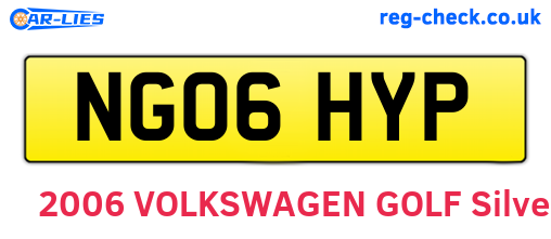 NG06HYP are the vehicle registration plates.