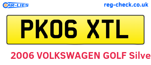 PK06XTL are the vehicle registration plates.