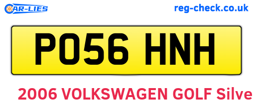 PO56HNH are the vehicle registration plates.