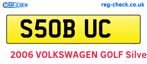 S50BUC are the vehicle registration plates.