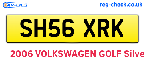 SH56XRK are the vehicle registration plates.