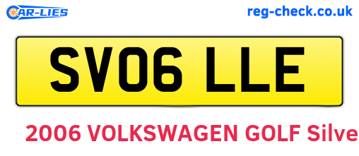 SV06LLE are the vehicle registration plates.