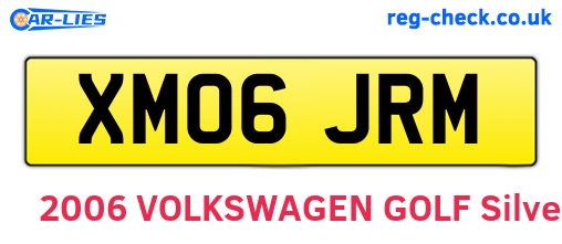 XM06JRM are the vehicle registration plates.
