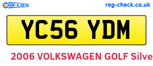 YC56YDM are the vehicle registration plates.