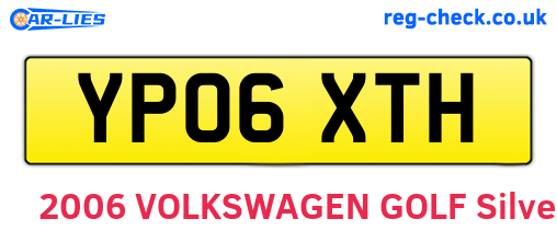 YP06XTH are the vehicle registration plates.