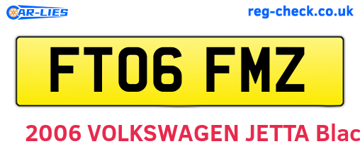 FT06FMZ are the vehicle registration plates.