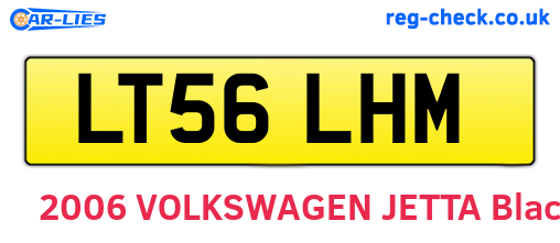 LT56LHM are the vehicle registration plates.