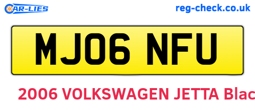 MJ06NFU are the vehicle registration plates.