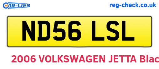ND56LSL are the vehicle registration plates.