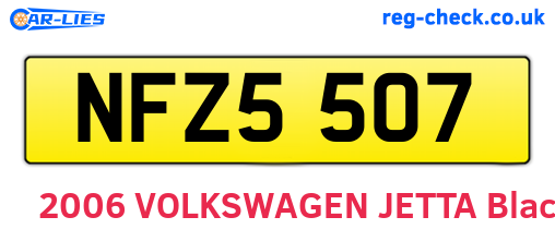 NFZ5507 are the vehicle registration plates.