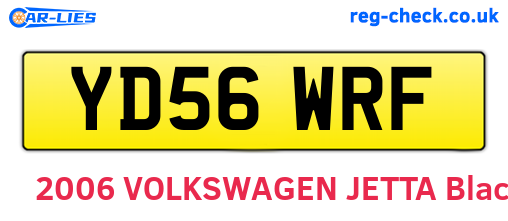 YD56WRF are the vehicle registration plates.