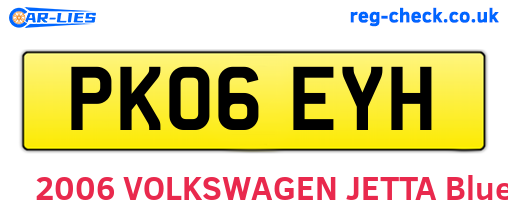 PK06EYH are the vehicle registration plates.