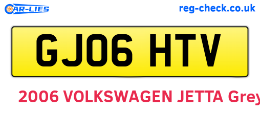 GJ06HTV are the vehicle registration plates.