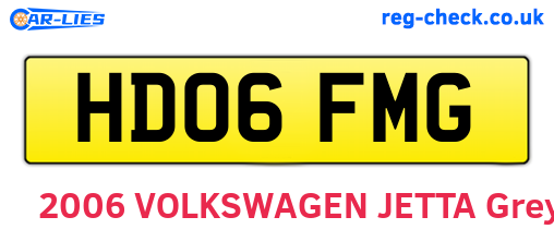 HD06FMG are the vehicle registration plates.