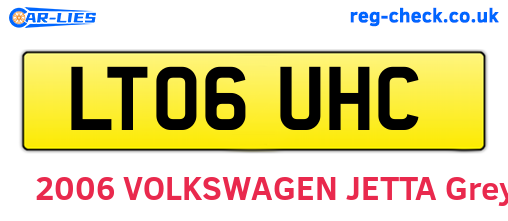 LT06UHC are the vehicle registration plates.