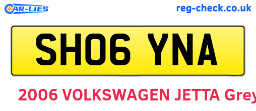 SH06YNA are the vehicle registration plates.