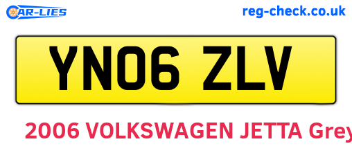YN06ZLV are the vehicle registration plates.