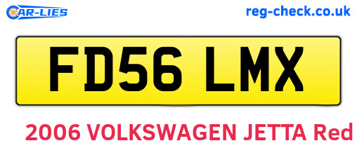 FD56LMX are the vehicle registration plates.