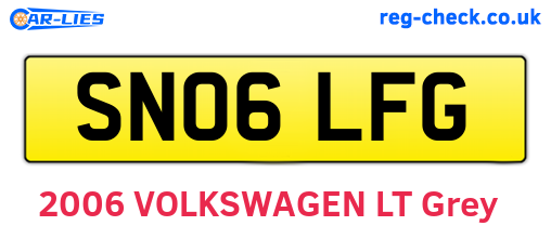 SN06LFG are the vehicle registration plates.