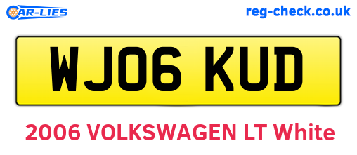 WJ06KUD are the vehicle registration plates.
