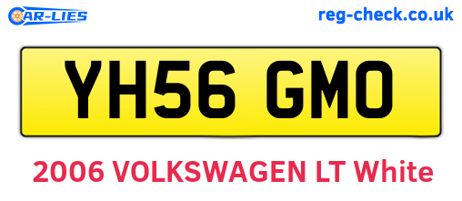 YH56GMO are the vehicle registration plates.