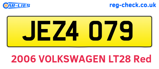 JEZ4079 are the vehicle registration plates.