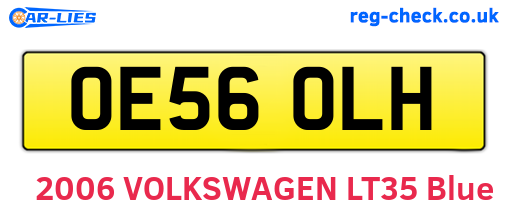 OE56OLH are the vehicle registration plates.