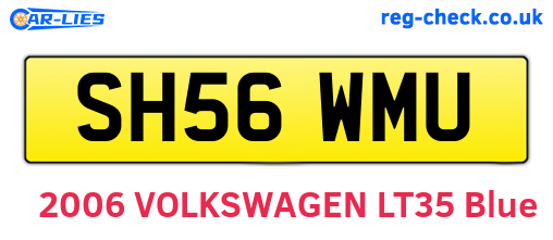 SH56WMU are the vehicle registration plates.