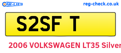S2SFT are the vehicle registration plates.