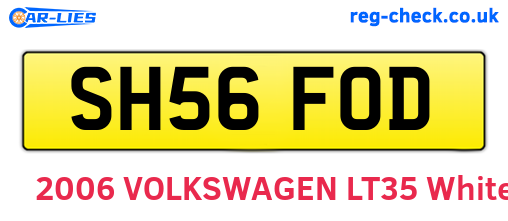 SH56FOD are the vehicle registration plates.