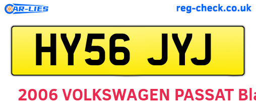 HY56JYJ are the vehicle registration plates.