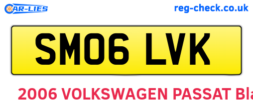 SM06LVK are the vehicle registration plates.