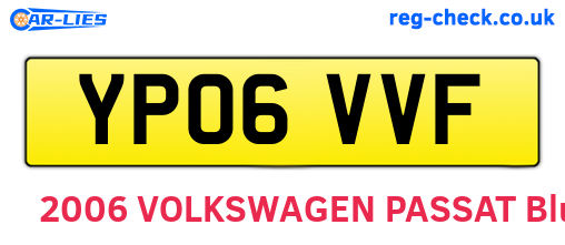 YP06VVF are the vehicle registration plates.