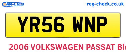 YR56WNP are the vehicle registration plates.